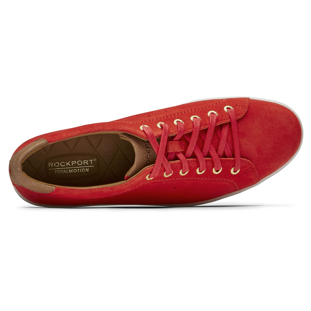 Rockport Mens Sneakers Red - Total Motion Lite Ltd Lace-To-Toes - UK 534-NRQUTI